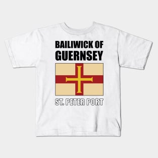 Flag of Bailiwick of Guernsey Kids T-Shirt